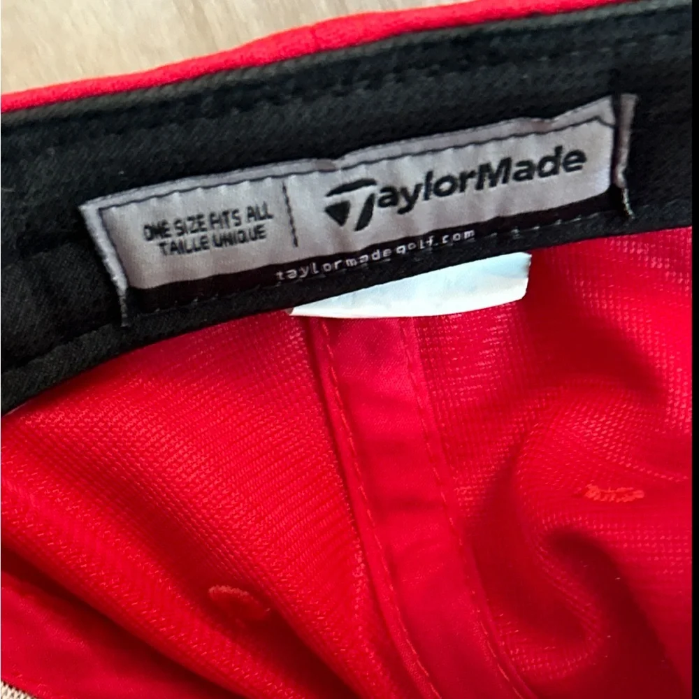 TaylorMade Cap Golf Hat M1 PSi Cap Red Adjustable EUC One Size Fits All - Picture 5 of 6